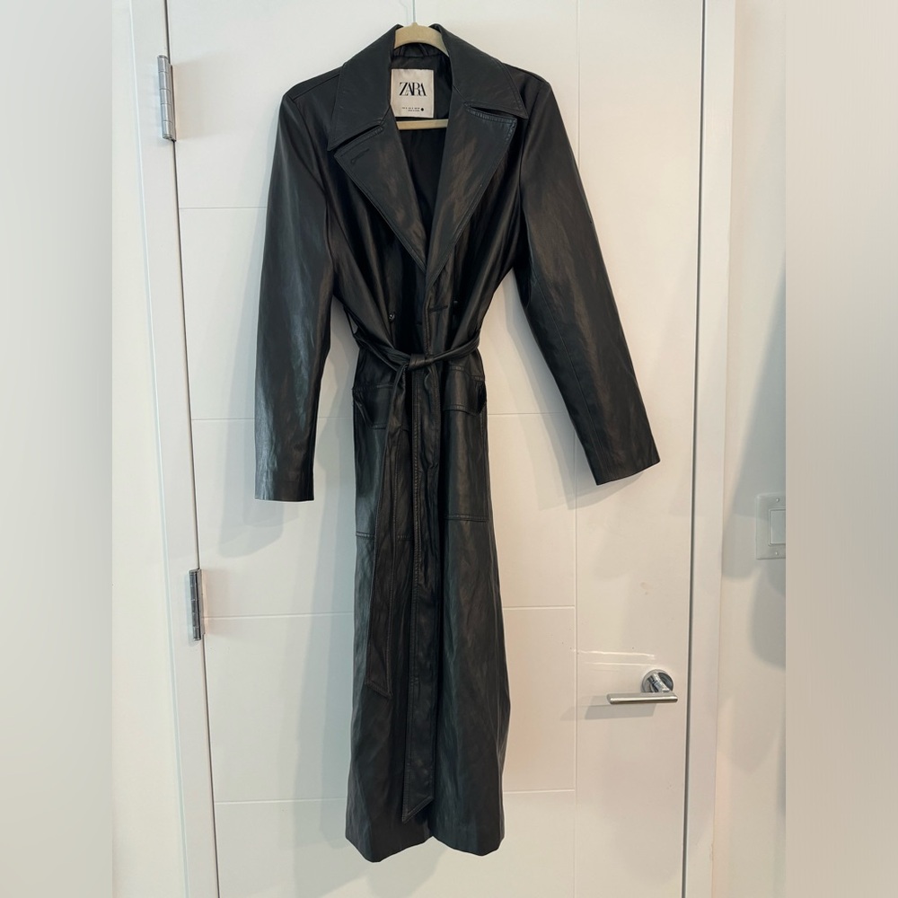 Zara Faux Leather Trench